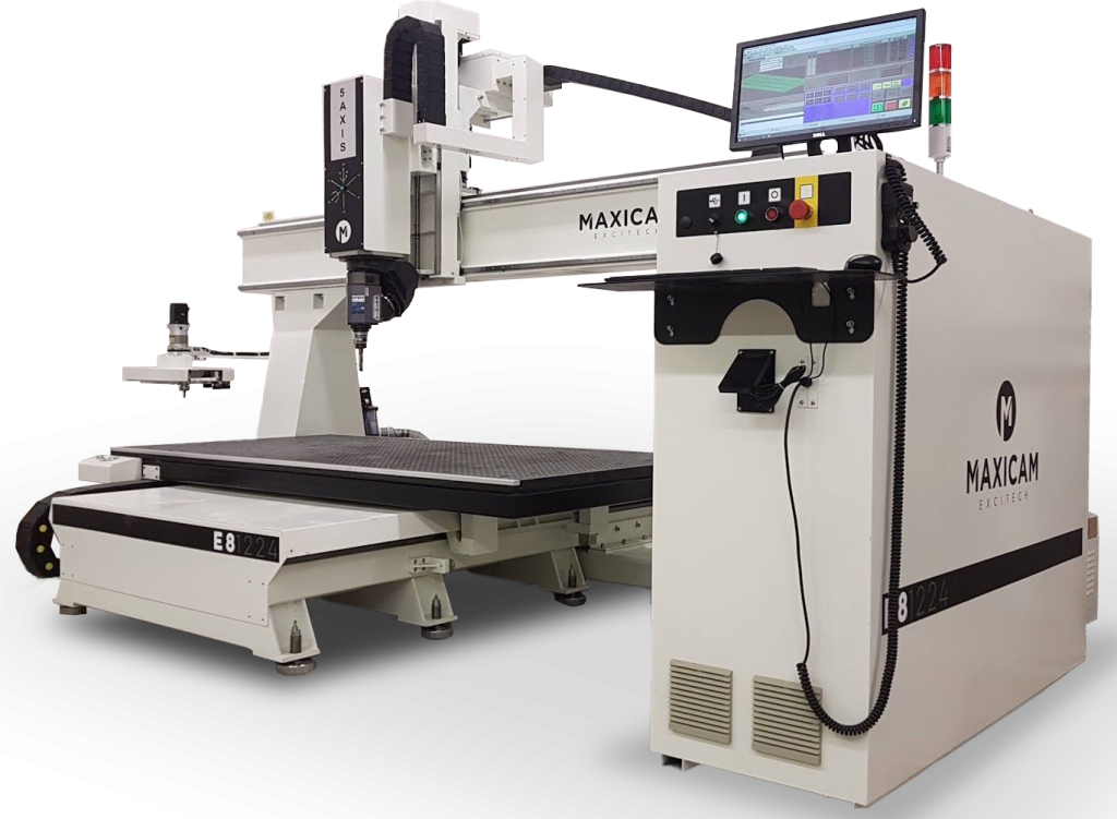 Excitech E8 5-Axis CNC Router for complex 3D machining